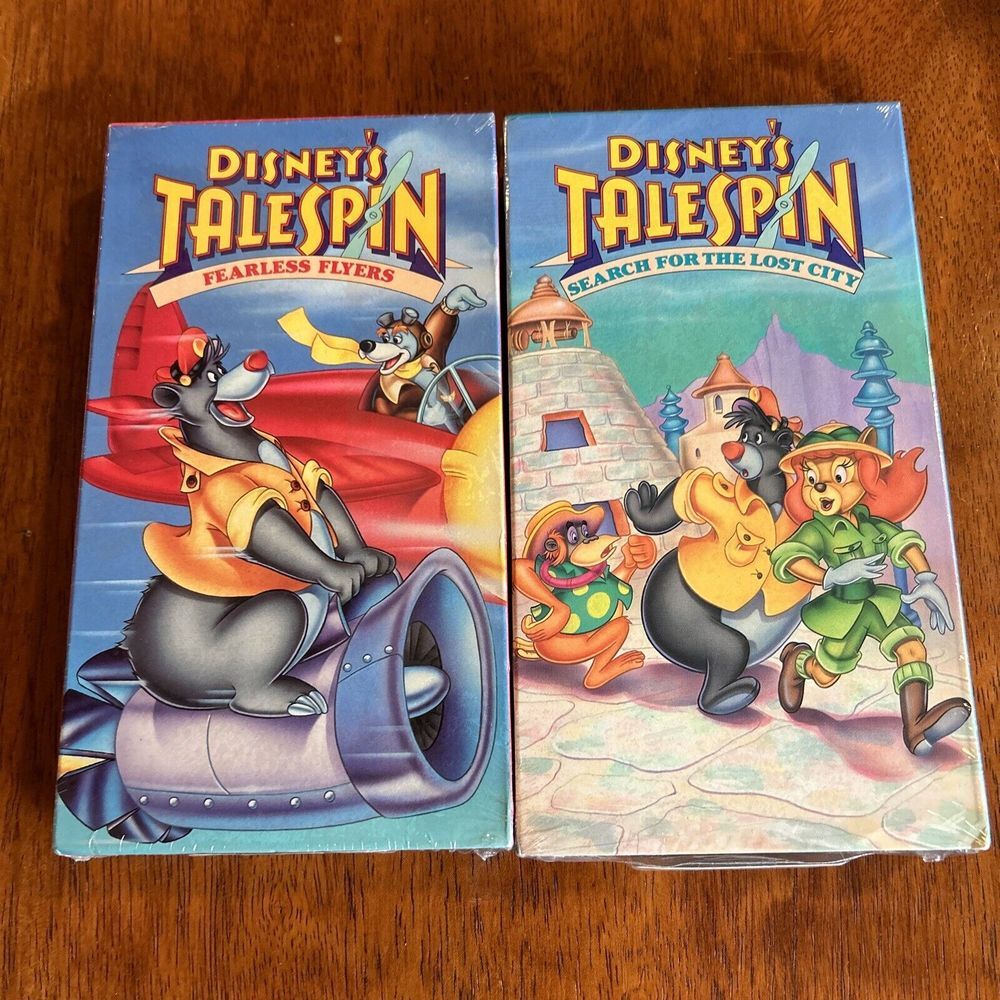 Disney's Talespin VHS NEW‎ Sealed Fearless Flyers & Lost City